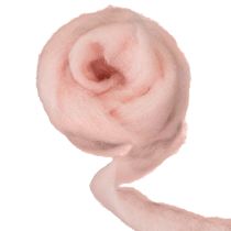 Artikel Decoratief roze wollen koord van 2 meter, viltwol voor knutselwerk en bloemschikken.