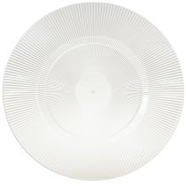 Artikel Decoratief bord met groeven kunststof bord kunststof bord helder Ø33cm