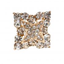 Artikel Diamanten pin bruiloft decoratie goud 7cm 9st