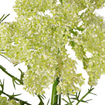 Artikel Dille kunstplant met lange steel weidebloem groen wit 87cm