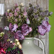 Artikel Distel paarse kunsttak 10 bloemhoofdjes 68cm 3st