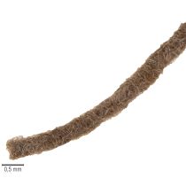 Artikel Bruin wollen koord, 55m decoratief touw voor bloemisterij en knutselen