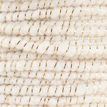 Artikel Wick draad glamour wit/goud met draad 33m
