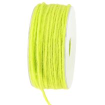 Artikel Wick draad wol koord vilt koord lichtgroen B3mm L100m