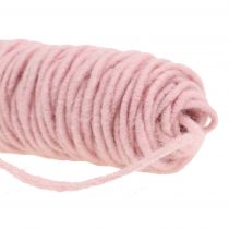 Artikel Lontdraad viltkoord roze 55m