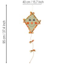 Artikel Decoratieve draak met gezicht en ophanghaak, herfstdecoratie, 40 cm, 2 stuks
