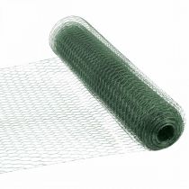 Zeshoekig gaas Groen draad PVC gecoat gaas 50cm × 10m