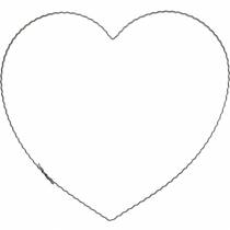 Artikel Draad hart 30cm golf ring voor muur krans krans ring hart 10st