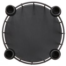 Artikel Draadmand metalen decoratieve mand kaarsenhouder zwart Ø23,5cm