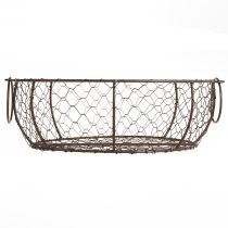 Artikel Draadmand Kom met Handvat Bruin Ø35/30/25cm Set van 3