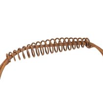 Artikel Ovale draadmand met handvat, tuindecoratie, roestkleurige afwerking, 30/25 cm, set van 2