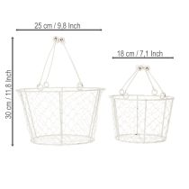 Artikel Decoratieve draadmanden als decoratieve oplossing voor een creatieve tuininrichting, 30 cm, 1 set