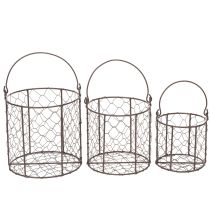 Artikel Draadmandenset, ideaal voor decoratie of in de tuin, 25 cm, 1 set