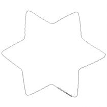 Artikel Draadster golfring sterren voor kerstkrans 20cm 10 st