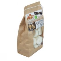 Artikel Geurkaarsen vanille karamel theelichtjes geur Ø3,5cm H1,5cm 18 st