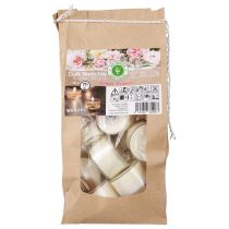 Artikel Geurkaarse theelichtjes Fresh Flower geurtheelichtjes wit Ø25cm 7h 18 st