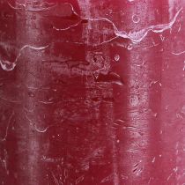 Artikel Effen kaarsen Berry stompkaarsen paars 70×120mm 4 st