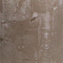 Artikel Effen gekleurde kaarsen bruine stompkaarsen 60×80mm 4 st