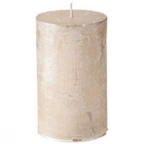 Artikel Effen gekleurde kaarsen platina 60x100mm 4st