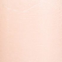 Artikel Effen kaarsen roze stompkaarsen lichtroze 60×80mm 4 st