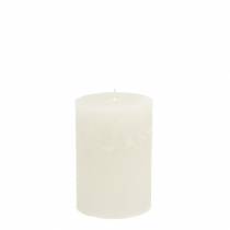 Artikel Effen kaarsen wit 70x80mm 4 st