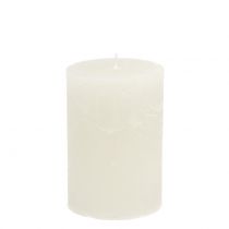 Artikel Effen kaarsen wit 85x120mm 2 st