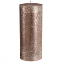 Artikel Effen gekleurde stompkaarsen koper 85mmx200mm 2 st