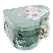 Artikel Steekschuim hart met kliksysteem insteekmateriaal groen 20cm 2 stuks