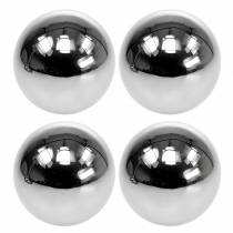 Artikel Decoratieve bol RVS zilver Ø10cm 4 st