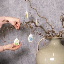 Artikel Paaseieren met lentebloemen, ideaal voor paasboeketten of als vensterdecoratie, 8 cm, 8 stuks