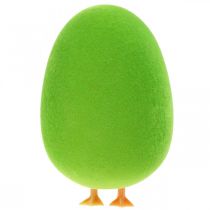 Artikel Paasei decoratie met pootjes Paasei decoratie ei groen H13cm 4 stuks