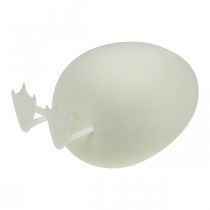 Artikel Decoratief ei met pootjes Paasei wit Tafeldecoratie Paasfiguur H25cm
