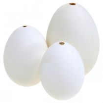 Artikel Zwaneneieren &amp; kippeneieren mix uitgeblazen eieren wit 5,5/8cm 9 stuks