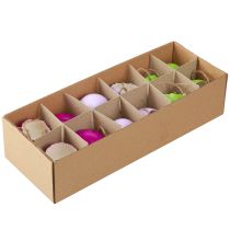 Artikel Eierschaal decoratieve paaseieren om op te hangen gekleurd Ø3,5cm 12 st