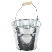 Artikel Emmer Ø14cm H12cm 6 stuks. Zink, glanzend