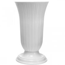 Artikel Lilia witte kunststof vaas Ø28cm H48cm