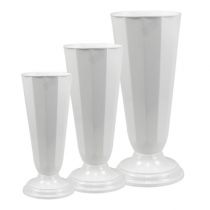 Artikel Settingvaas “Szwed” wit Ø13cm - 20cm, 1st