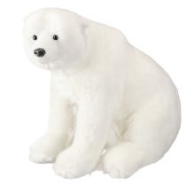 Artikel IJsbeer decoratieve figuren staand en zittend wit 16/20cm 3st