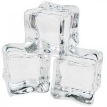 Kunstijsblokjes decoratief ijs transparant 2cm 30st