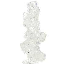 Artikel IJspegelboomdecoratie met glitter winterdecoratie 17,5cm 4 stuks