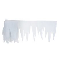 Artikel IJspegel deco wit met glitter 2m