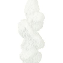 Artikel IJspegeldecoratie besneeuwde kerstboomdecoratie 14cm 4 stuks