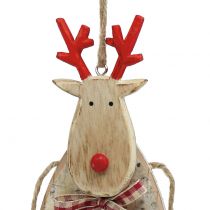 Artikel Moose / hart hanger berken 23cm 2st