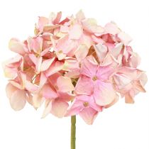 Artikel Elegante kunsthortensia in pastelroze 58cm 2st