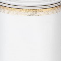 Artikel Elegant moiré-kranslint, 200 mm wit met gouden parelrand en speciale afwerking, 25 m - Perfect voor decoraties en feesten