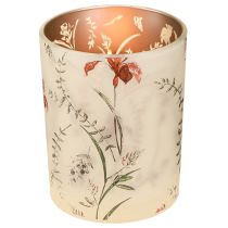 Artikel Elegante kaarsenhouder met bloemenmotief voor een harmonieuze kamerinrichting, 12,5 cm, 2 stuks