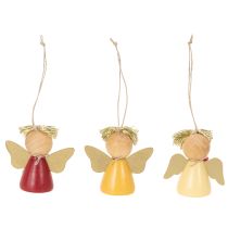 Artikel Decoratieve engelhanger met ster om op te hangen, 5 cm, 9 stuks