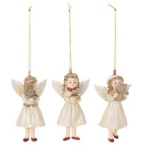 Artikel Decoratieve engeltjes voor in de kerstboom, vintage look, 10 cm, 3 stuks