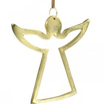 Metalen hangers, decoratieve engelen, gouden adventsversiering 15 × 16.5cm