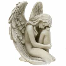 Decoratie engelengraf 16.5cm × 12cm H19cm